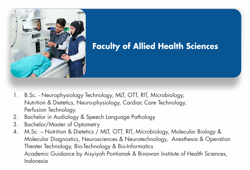 best University for allied health sciencs