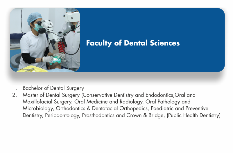 best University for dental sciencs