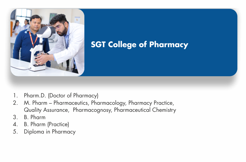 best University for College of pharmacy