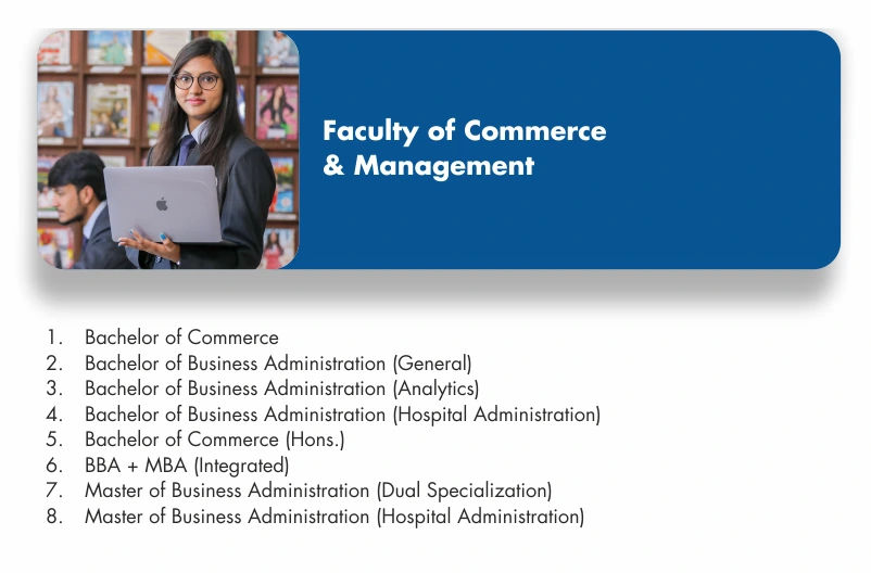 best University for commerce management